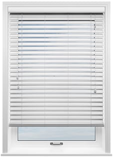 Ecowood, Supreme White Fine Grain - Motorised Venetian Blind